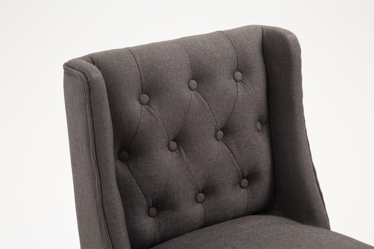 Barhocker Cassandra Stoff Antik-dunkel – Ansicht 5
