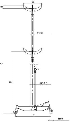 Getriebeheber BH5SP500QA 500 kg BAHCO – Power und Handel – Ansicht 6