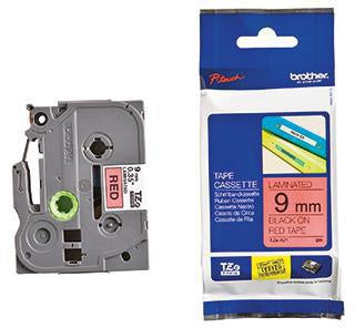 Schriftbandkassette Brother P-touch TZe-421 9 mm x 8 m (B x L) rot schwarz BROTHER