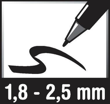 Pigmentmarker uni-ball Posca 18-25mm weiß Rundspitze nicht nachfüllbar UNI-BALL – Ansicht 3