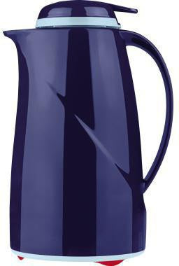 Isolierkanne Helios Wave Push 1l Kunststoff dunkelblau HELIOS