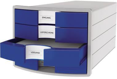 Schubladenbox HAN IMPULS 4 Schubladen DIN A4 DIN C4 Polystyrol Gehäusefarbe: lichtgrau Farbe der Schublade: b – Ansicht 4