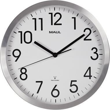 Funkuhr MAUL MAULmove 305cm Innenbereich Aluminium gebürstet MAUL