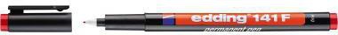 Folienstift edding 141 F 06mm rot nicht dokumentenecht EDDING