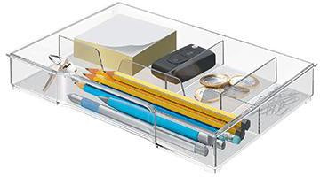 Schubladeneinsatz Leitz Schubladenboxen Plus WOW 245 x 33 x 165 mm (B x H x T) Kunststoff glasklar LEITZ