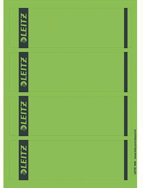 Ordnerrückenetikett Leitz breit/kurz 615 x 192 mm (B x H) selbstklebend ohne Griffloch grün 100 Etik/Pack LEITZ