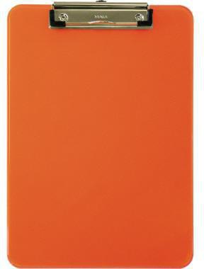 Klemmbrett MAUL MAULneon 226 x 318 cm (B x H) DIN A4 Kunststoff orange transparent MAUL