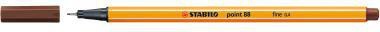 Fineliner STABILO® point 88® 04mm braun STABILO® point 88® 04mm braun STABILO