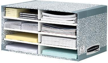 Briefablage Bankers Box® System DIN A4 Karton 100 % recycelt Farbe: grau/weiß BANKERS BOX