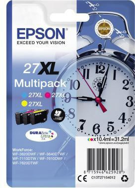 Tintenpatrone Epson Originalzubehör 27XL ca 3 x 1100 Seiten mehrfarbig 3 x 104ml 3 St/Pack EPSON