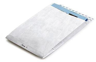 Faltentasche Tyvek® DIN E4 305 x 406 mm (B x H) ohne Fenster 55g/m² mit Haftklebung Tyvek® weiß TYVEK