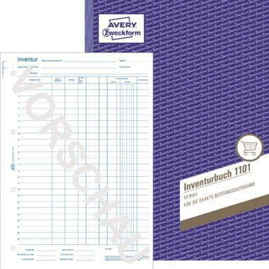 Inventurbuch Avery Zweckform DIN A4 50 Bl Avery Zweckform DIN A4 50 Bl AVERY ZWECKFORM