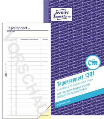 Bauformular Avery Zweckform nicht selbstdurchschreibend 1 Durchschlag 2 x 50 Bl AVERY ZWECKFORM