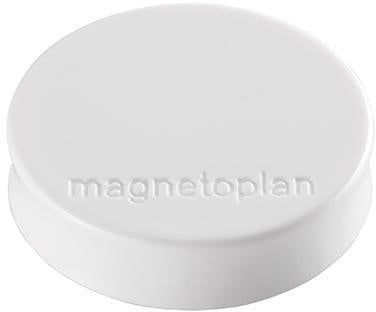 Magnet magnetoplan® Ergo Medium 30 x 8 mm (D x H) 30mm 07kg Kunststoff/Ferrit weiß 10 St/Pack MAGNETOPLAN
