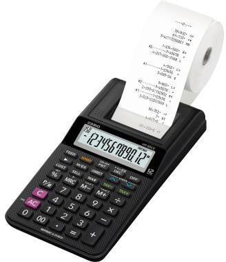 Tischrechner CASIO® HR-8RCE schwarz 102 x 42 x 209 mm (B x H x T) Batterie Netzbetrieb schwarz CASIO