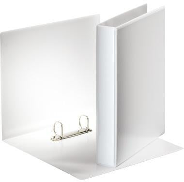 Präsentationsringbuch Esselte 51mm DIN A4 2 Ringe D-Mechanik Graupappe weiß ESSELTE