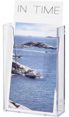 Prospekthalter helit the help wall 113 x 166 x 41 cm (B x H x T) 1/3 DIN A4 Polystyrol glasklar 1 Fach HELIT – Ansicht 3