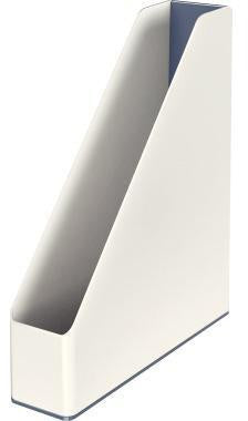 Stehsammler Leitz WOW Duo Colour 73 x 318 x 272 cm (B x H x T) DIN A4 Werkstoff: Polystyrol grau/weiß LEITZ