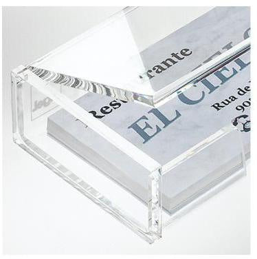 Visitenkartenbox SIGEL 10 x 3 x 65 cm (B x H x T) 90 x 58 mm (B x H) Acryl glasklar SIGEL – Ansicht 3