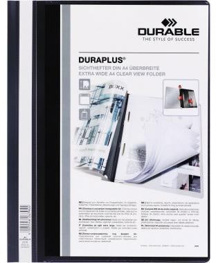 Angebotshefter DURABLE DURAPLUS® DIN A4 Überbreite PVC schwarz DURABLE