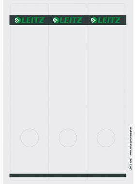 Ordnerrückenetikett Leitz breit/lang 615 x 285 mm (B x H) selbstklebend mit Griffloch grau 75 Etik/Pack LEITZ