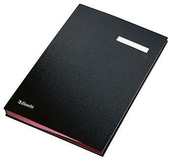 Unterschriftenmappe Esselte DIN A4 Polypropylen schwarz rosa 20 Fächer ESSELTE