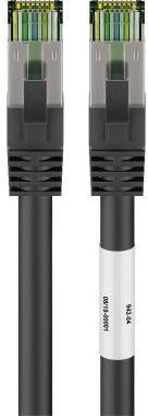 Netzwerkkabel Goobay® CAT 81 RJ45-Stecker/RJ45-Stecker 3m geschirmt schwarz GOOBAY