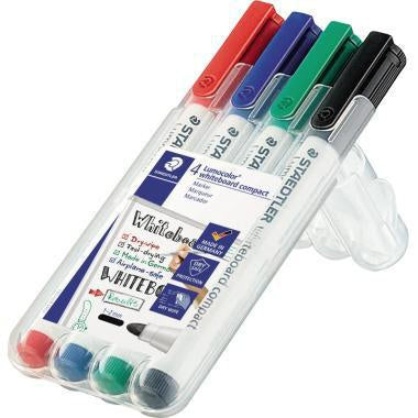 Whiteboardmarker STAEDTLER® Lumocolor® compact 341 1-2mm farbig sortiert 4 St/Pack STAEDTLER