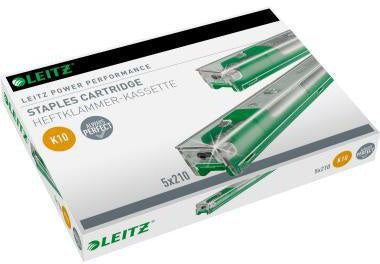 Heftklammerkassette Leitz K10 Leitz Blockheftgerät 5551 5550 26/10 55 Bl (80 g/m²) grün 5 x 210 St/Pack LEITZ