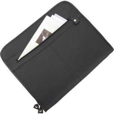 Schreibmappe Alassio® MILANO 36 x 29 x 5 cm (B x H x T) Lederimitat schwarz ALASSIO