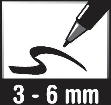 Flipchartmarker uni-ball uni PROCKEY 3-6mm blau uni-ball uni PROCKEY 3-6mm blau UNI-BALL – Ansicht 3