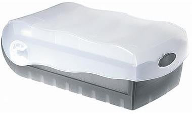 Karteikasten HAN CROCO 97 x 67 x 191 cm (B x H x T) DIN A8 quer 500 Karten Polypropylen grau transluzent 5 Stützplatten HAN