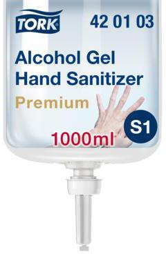 Handdesinfektion Tork Premium Gel nicht alkoholfrei dermatologisch getestet antibakteriell Noroviren Rotavirus begrünzt
