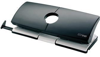 Doppellocher NOVUS B 425 8 x 8 x 8cm 25 Bl (80 g/m²) mit Anschlagschiene lichtgrau/tiefschwarz NOVUS