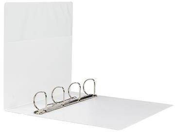Präsentationsringbuch Soennecken 62mm DIN A4 Überbreite 4 Ringe D-Mechanik Polypropylen weiß SOENNECKEN