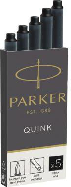 Tintenpatrone Parker QUINK Großraumtintenpatrone QUINK nicht löschbar schwarz 5 St/Pack PARKER