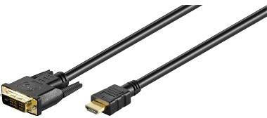 HDMI Kabel Goobay® HDMI-Stecker/DVI-D-Stecker 3m schwarz GOOBAY
