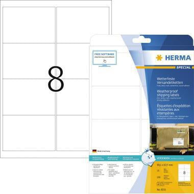 Adressetikett HERMA 991 x 677 mm (B x H) Polyester weiß 200 Etik/Pack HERMA