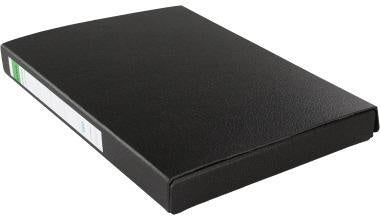 Dokumentenmappe ELBA 245 x 318 cm (B x H) DIN A4 280 Bl (80 g/m²) 30mm Hartpappe recycelt schwarz ELBA