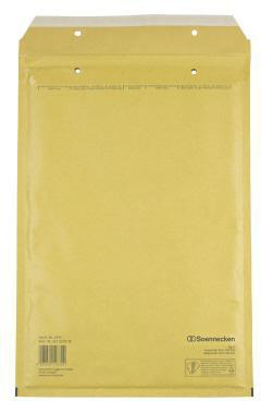 Luftpolstertasche Soennecken F/3 mit Haftklebung Kraftpapier natronbraun 100 St/Pack SOENNECKEN