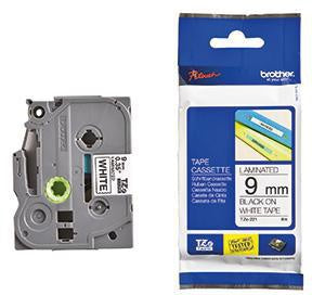 Schriftbandkassette Brother P-touch TZe-221 9 mm x 8 m (B x L) weiß schwarz BROTHER
