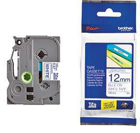 Schriftbandkassette Brother P-touch TZe-233 12 mm x 8 m (B x L) weiß blau BROTHER