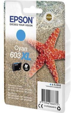 Tintenpatrone Epson Originalzubehör 603XL ca 350 Seiten cyan 4ml EPSON