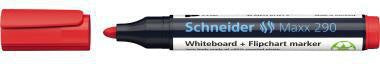 Whiteboard-/Flipchartmarker Schneider Maxx 290 2-3mm schwarz Schneider Maxx 290 2-3mm rot Rundspitze SCHNEIDER