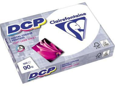 Farblaserpapier Clairefontaine DCP DIN A4 90g/m² elementar chlorfrei gebleicht hochweiß 500 Bl/Pack CLAIREFONTAINE
