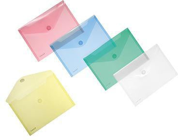 Sammelhülle FolderSys DIN A5 quer Polypropylen je 2 x transparent blau grün gelb rot 10 St/Pack FOLDERSYS