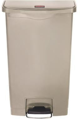 Tretabfalleimer Rubbermaid SLIM JIM® STEP-ON 2891 x 5364 x 4475 cm (B x H x T) 30l Kunststoff beige RUBBERMAID