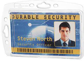 Ausweißhalter DURABLE 87 x 54 mm (B x H) Polystyrol transparent 10 St/Pack DURABLE