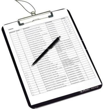 Klemmbrett Herlitz easy orga to go 225 x 315 cm (B x H) DIN A4 Polystyrol opak schwarz HERLITZ