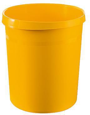 Papierkorb HAN GRIP 312 x 35 cm (D x H) 18l Polypropylen Farbe: gelb 1 Sortierfach HAN